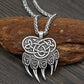 Asgard Crafted Handcrafted Stainless Steel Bear Paw Pendant Chain