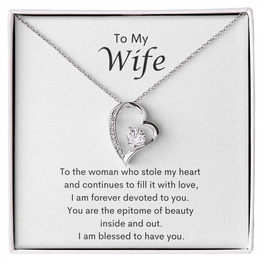 To My Wife (1) Forever Love Necklace