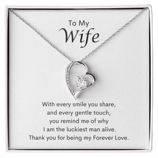 To My Wife (2) Forever Love Necklace
